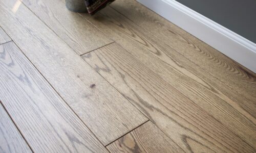 photo of 5” Red Oak Livesawn Barrel hardwood flooring from our Rangeley collection
