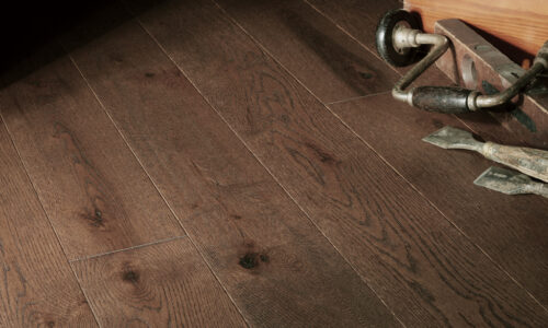 photo of 5” Red Oak Livesawn Moose hardwood flooring from our Rangeley collection