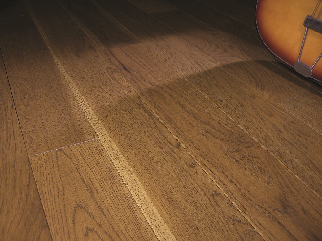 photo of Hickory Saddle hardwood flooring from our Classic Collection