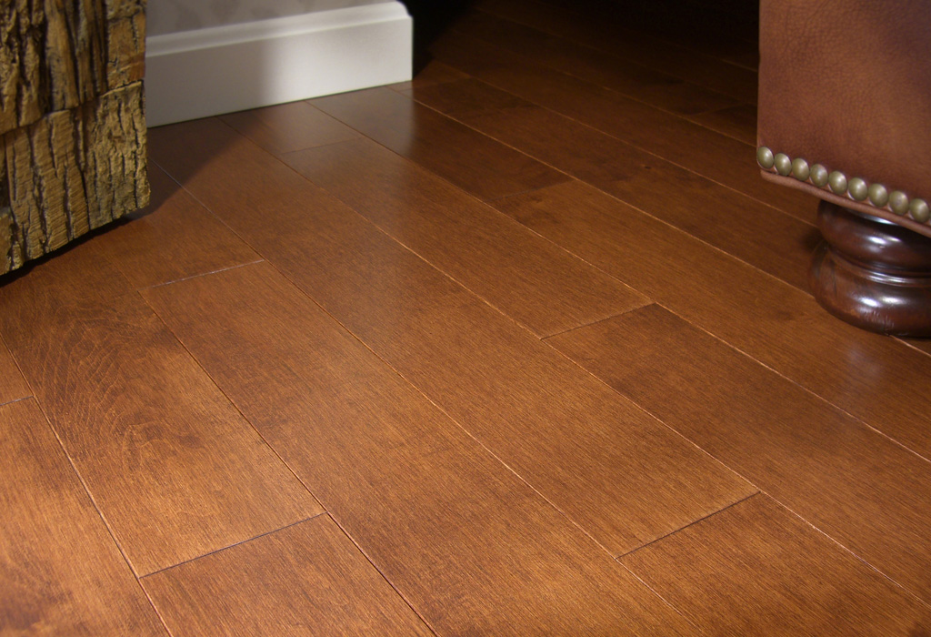 photo of Hard Maple Whiskey hardwood flooring from our Classic Collection