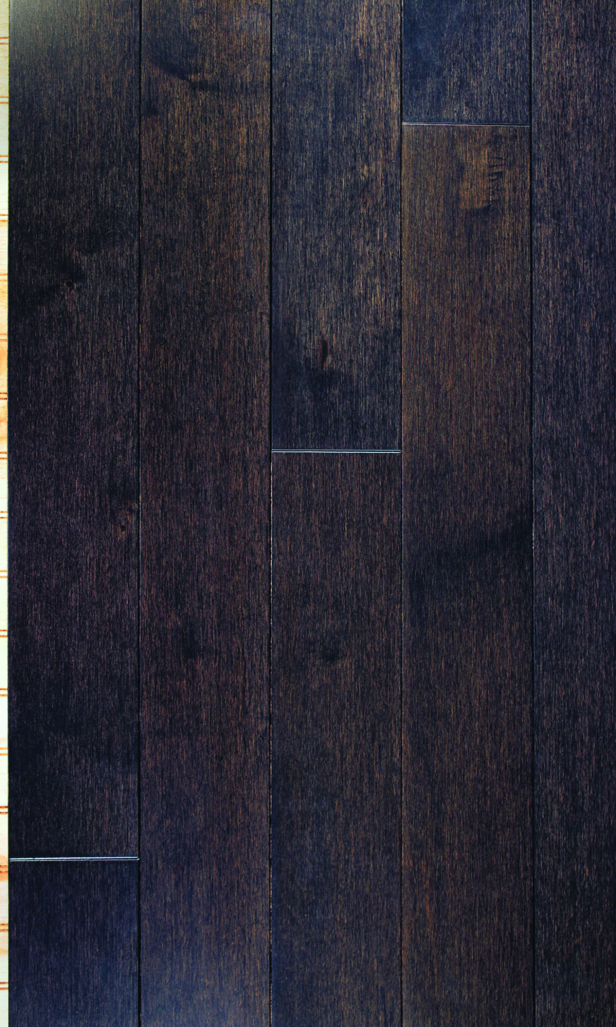 up-close photo swatch of midnight hardwood flooring from our classic collection