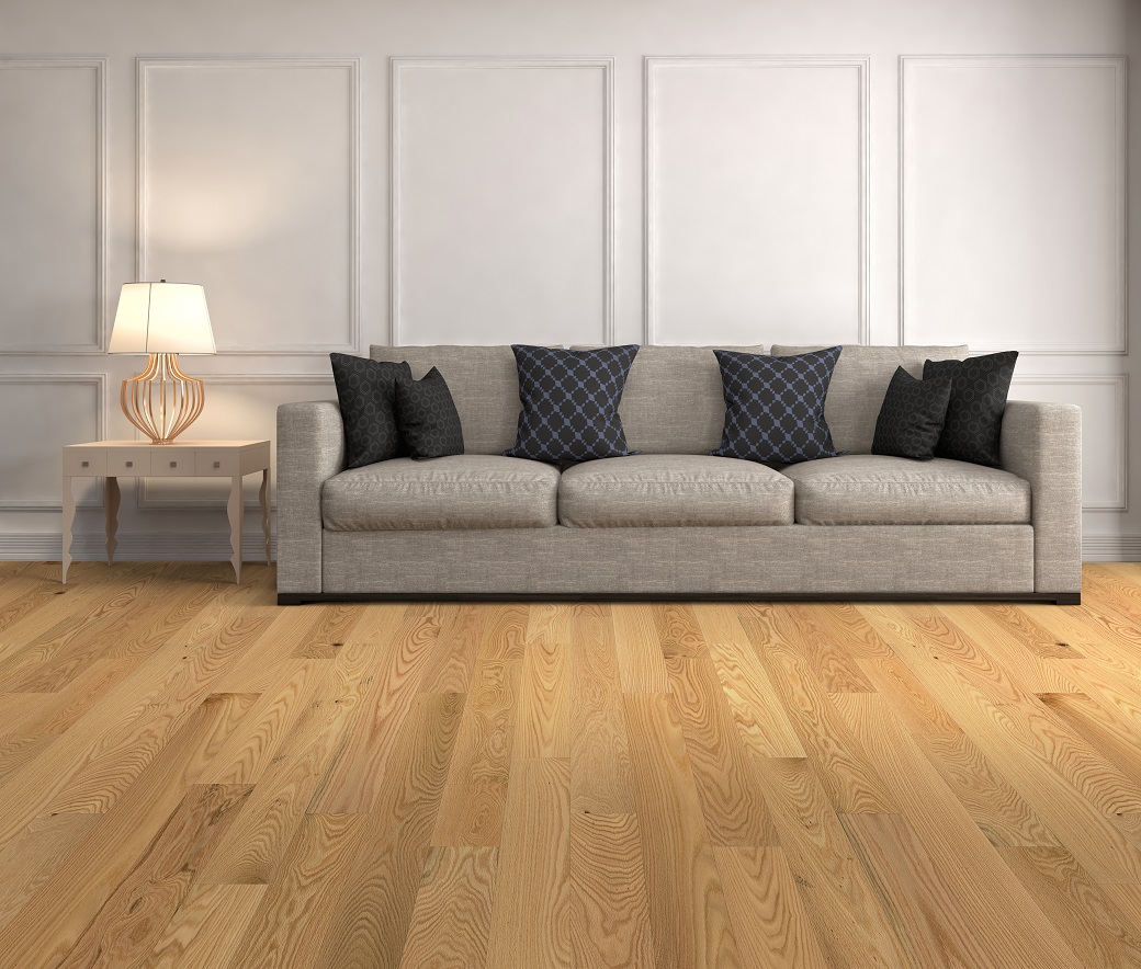 photo of Engineered 5” Red Oak Coastal Grade Clear Finish hardwood flooring from our Freeport collection
